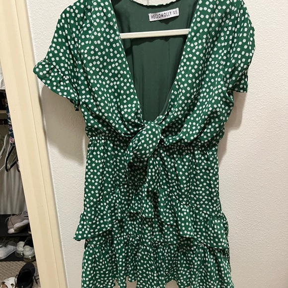 Hello Molly Walk on Faith Green Dress - Picture 4 of 4